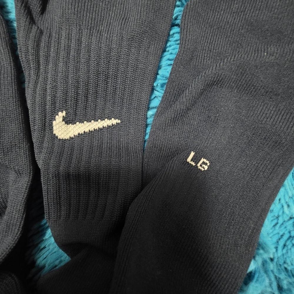 Nike Classic Cushioned Knee High Soccer Socks Navy Large Men (8-12) NWOT - Picture 5 of 5